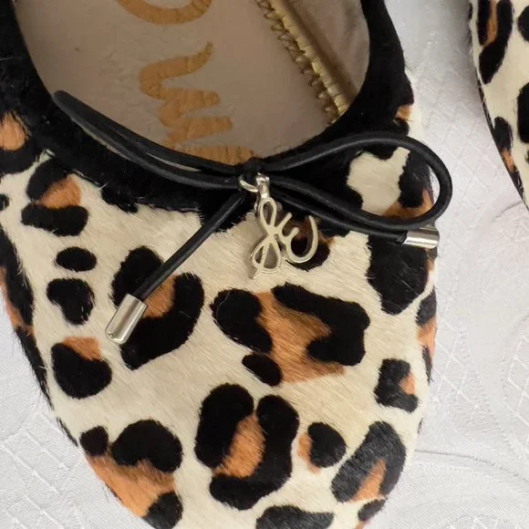 SAM EDELMAN | Felicia Ballet Flats Slip on Shoes with Bow Charm Size  8 1/2 - Picture 2 of 9